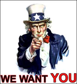We want YOU!
